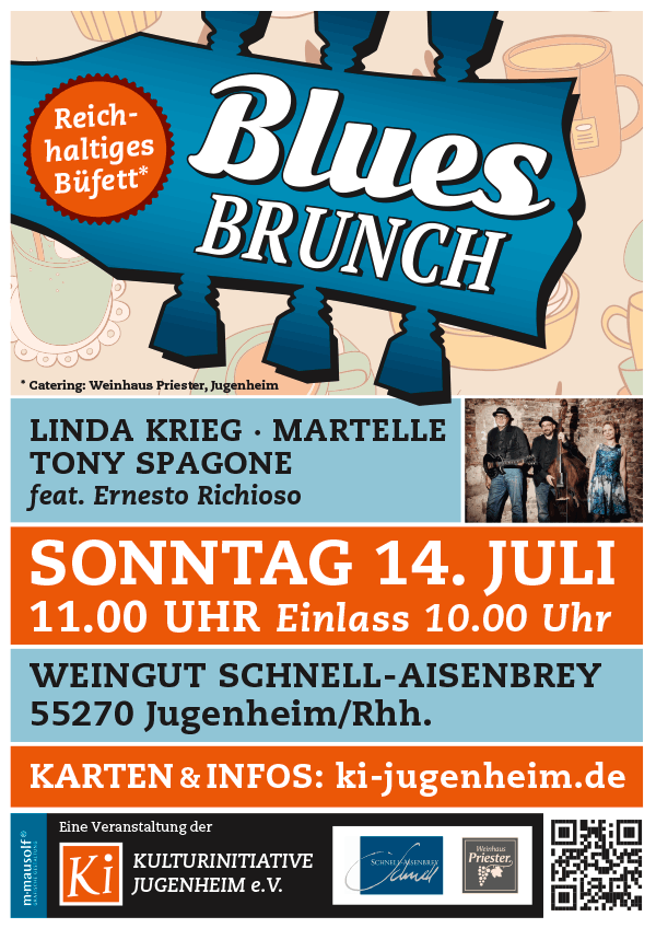 Blues Brunch Plakat für Ki Jugenheim