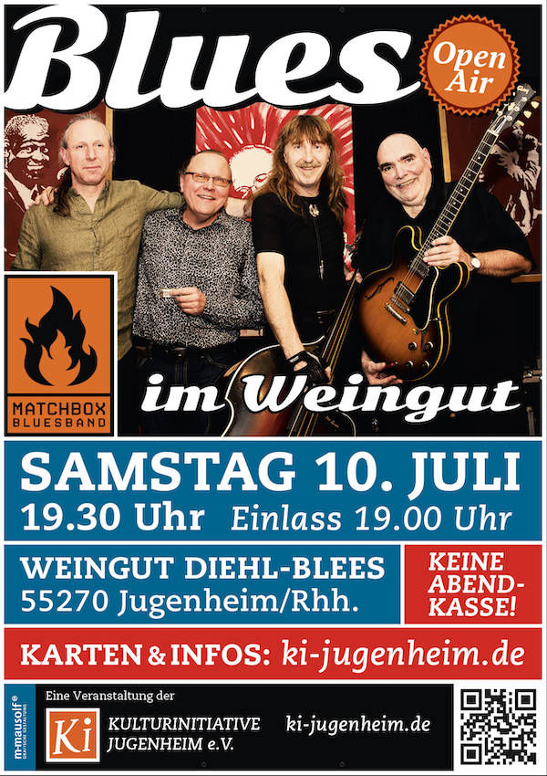 Blues im Weingut Plakat für Ki Jugenheim