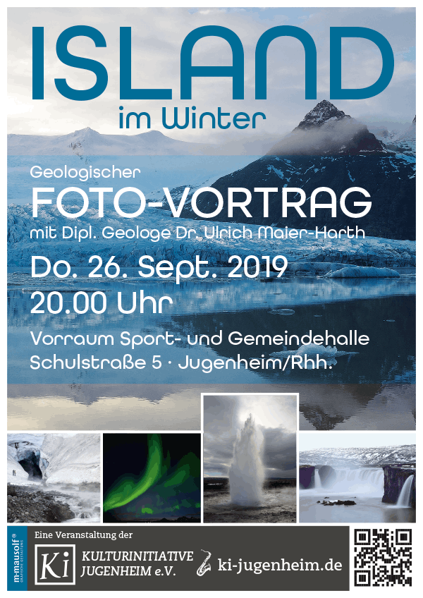 Foto-Vortrag Island Plakat für Ki Jugenheim